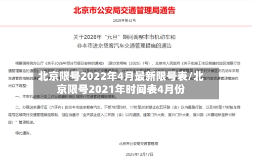 北京限号2022年4月最新限号表/北京限号2021年时间表4月份-第3张图片