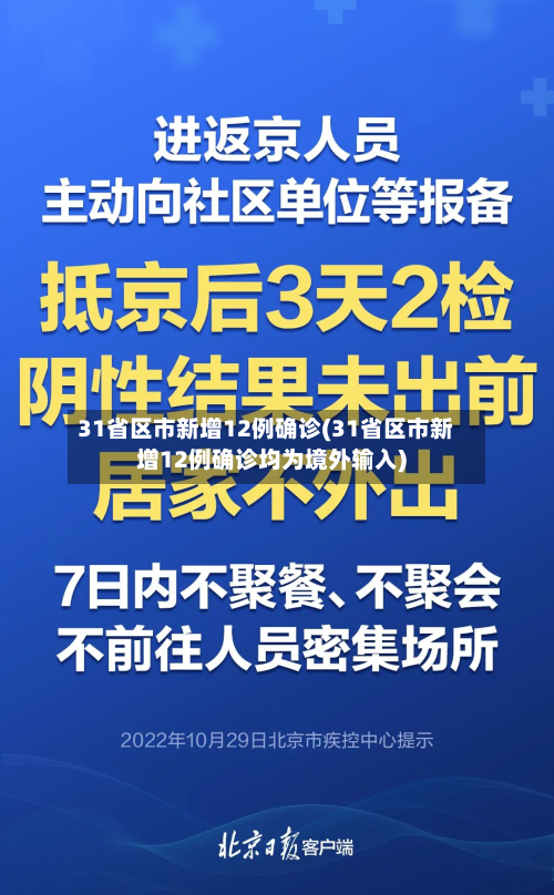 31省区市新增12例确诊(31省区市新增12例确诊均为境外输入)-第3张图片