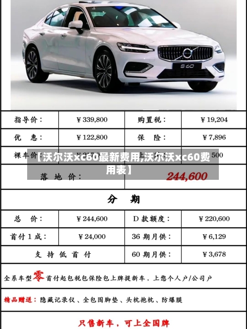 【沃尔沃xc60最新费用,沃尔沃xc60费用表】