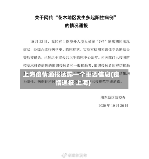 上海疫情通报透露一个重要信息(疫情通报 上海)-第2张图片