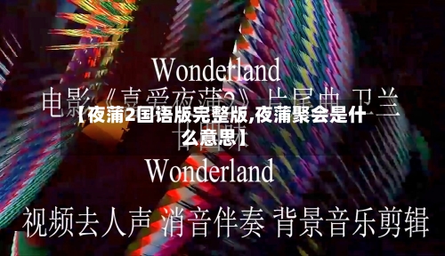 【夜蒲2国语版完整版,夜蒲聚会是什么意思】-第2张图片