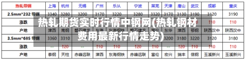 热轧期货实时行情中钢网(热轧钢材费用最新行情走势)-第3张图片
