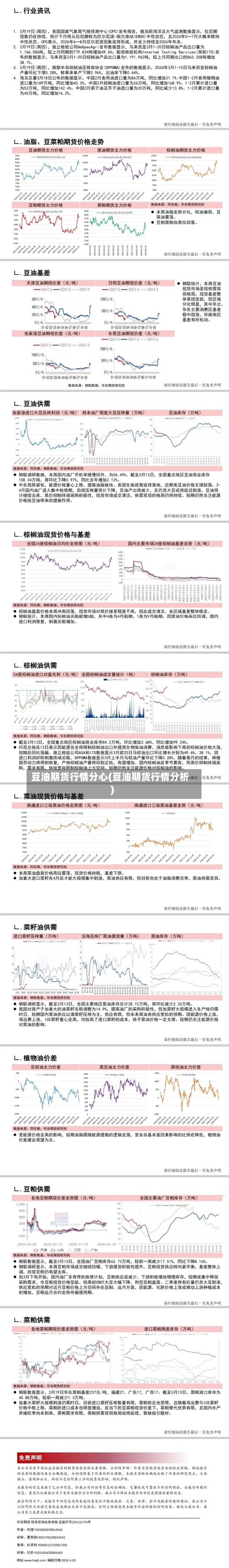 豆油期货行情分心(豆油期货行情分析)