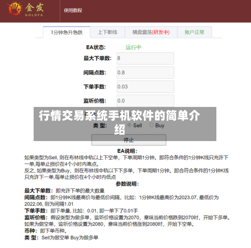 行情交易系统手机软件的简单介绍