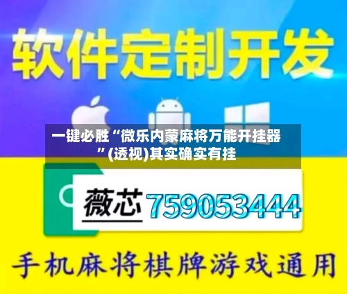一键必胜“微乐内蒙麻将万能开挂器”(透视)其实确实有挂-第2张图片