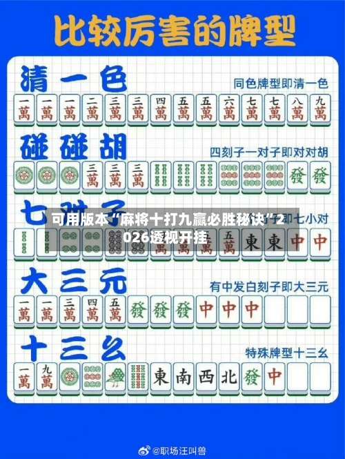 可用版本“麻将十打九赢必胜秘诀”2026透视开挂-第2张图片