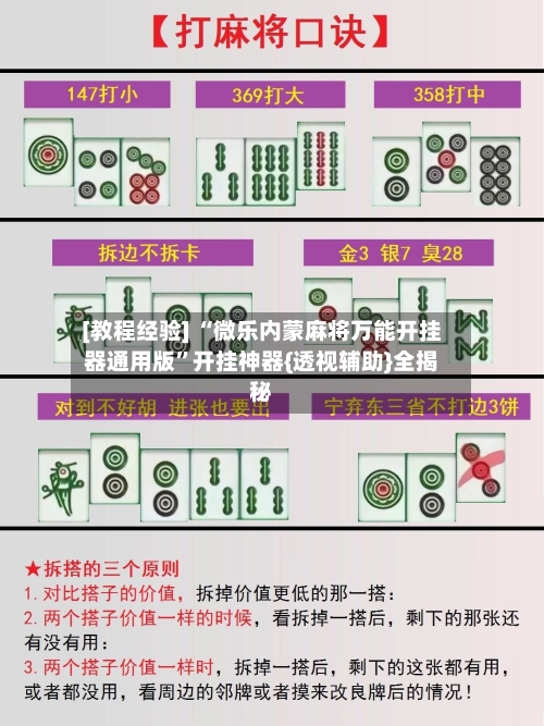 [教程经验] “微乐内蒙麻将万能开挂器通用版	”开挂神器{透视辅助}全揭秘-第3张图片