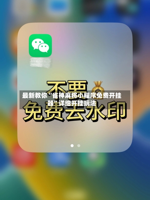 最新教你“雀神麻将小程序免费开挂器”详细开挂玩法-第3张图片
