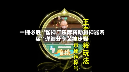 一键必胜“雀神广东麻将助赢神器购买”详细分享装挂步骤-第3张图片