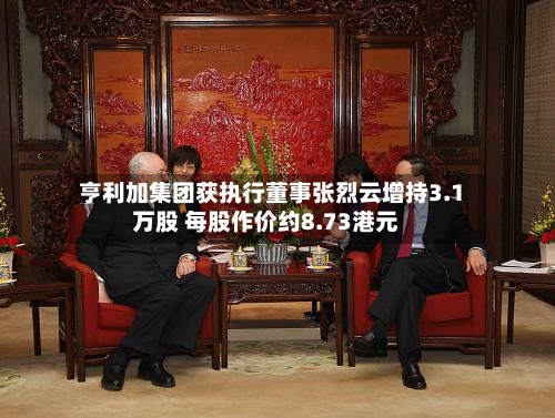 亨利加集团获执行董事张烈云增持3.1万股 每股作价约8.73港元-第2张图片