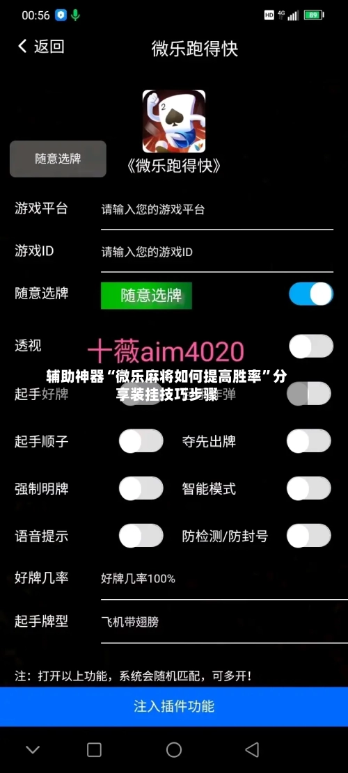 辅助神器“微乐麻将如何提高胜率”分享装挂技巧步骤-第3张图片