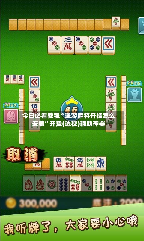 今日必看教程“途游麻将开挂怎么安装”开挂(透视)辅助神器-第2张图片