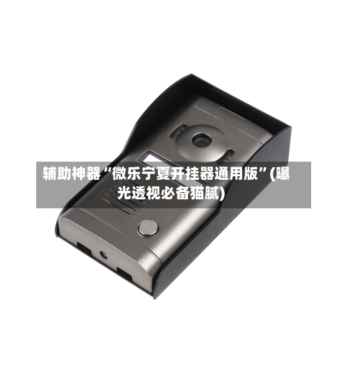 辅助神器“微乐宁夏开挂器通用版”(曝光透视必备猫腻)-第2张图片