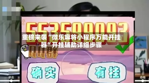 重磅来袭“微乐麻将小程序万能开挂器”开挂辅助详细步骤-第2张图片