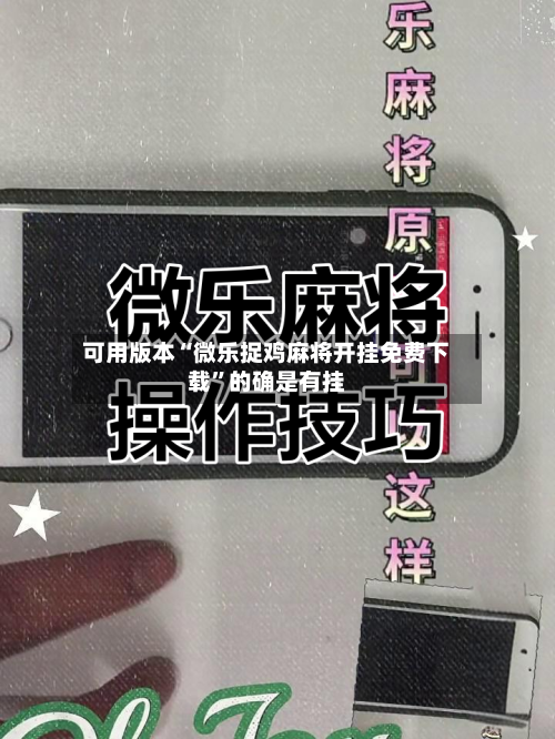 可用版本“微乐捉鸡麻将开挂免费下载”的确是有挂-第2张图片