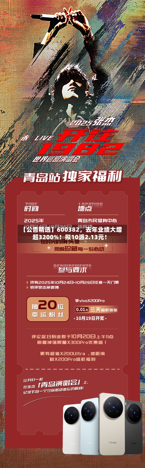 【公告精选】600382	，去年业绩大增超3200%！拟10派2.13元！-第2张图片