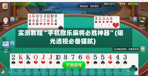 实测教程“手机微乐麻将必胜神器”(曝光透视必备猫腻)-第2张图片