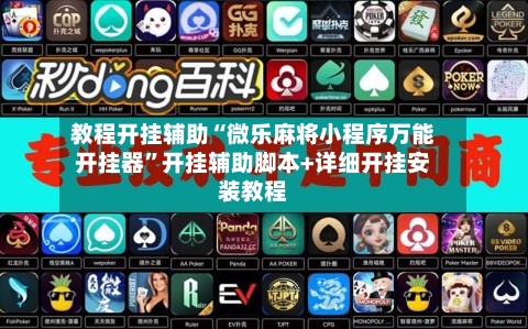 教程开挂辅助“微乐麻将小程序万能开挂器”开挂辅助脚本+详细开挂安装教程-第3张图片