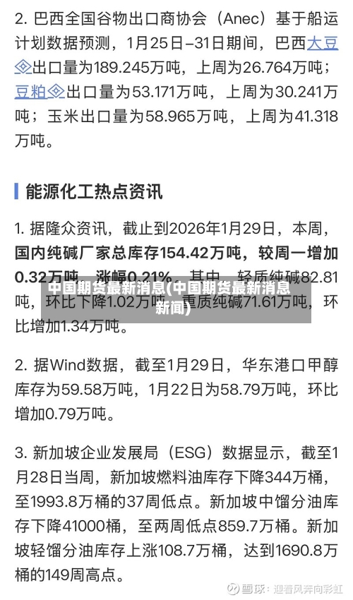 中国期货最新消息(中国期货最新消息新闻)-第2张图片