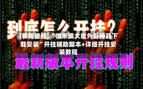 [教程经验] “微乐填大坑外卦神器下载安装	”开挂辅助脚本+详细开挂安装教程-第2张图片
