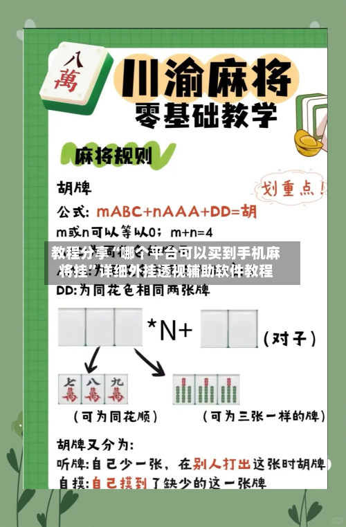 教程分享“哪个平台可以买到手机麻将挂	”详细外挂透视辅助软件教程-第2张图片