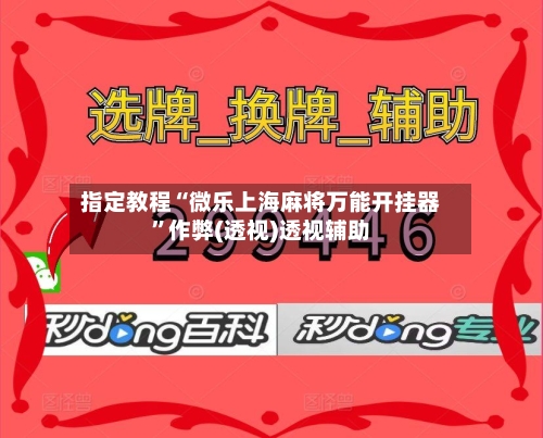 指定教程“微乐上海麻将万能开挂器”作弊(透视)透视辅助-第2张图片
