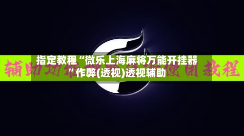 指定教程“微乐上海麻将万能开挂器	”作弊(透视)透视辅助-第3张图片