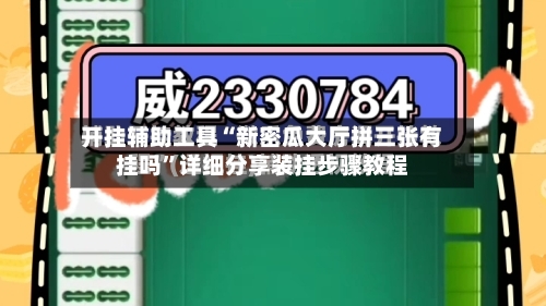 开挂辅助工具“新密瓜大厅拼三张有挂吗	”详细分享装挂步骤教程-第2张图片