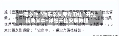 一键必胜“微乐亲友房专用挂”开挂辅助脚本+详细开挂安装教程-第2张图片