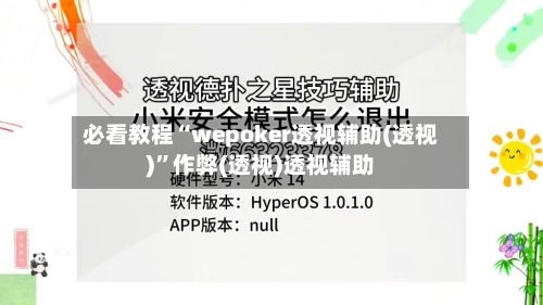 必看教程“wepoker透视辅助(透视)”作弊(透视)透视辅助-第2张图片