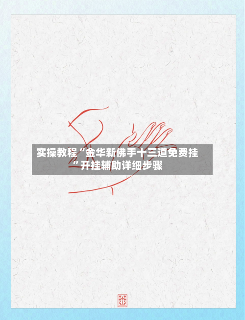 实操教程“金华新佛手十三道免费挂”开挂辅助详细步骤-第3张图片