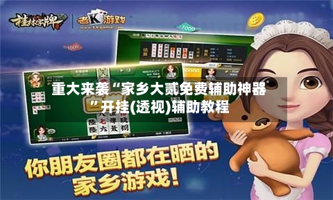 重大来袭“家乡大贰免费辅助神器”开挂(透视)辅助教程-第2张图片