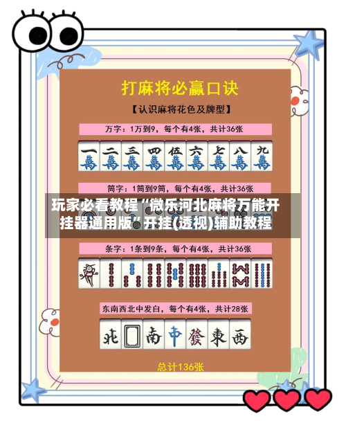 玩家必看教程“微乐河北麻将万能开挂器通用版”开挂(透视)辅助教程-第3张图片