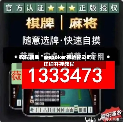 教程辅助“wepoker有透视器吗？	”详细开挂教程-第2张图片