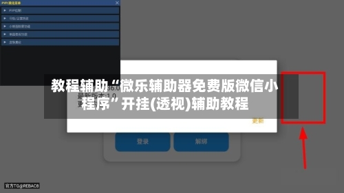 教程辅助“微乐辅助器免费版微信小程序”开挂(透视)辅助教程-第3张图片