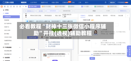 必看教程“财神十三张微信小程序辅助”开挂(透视)辅助教程-第2张图片