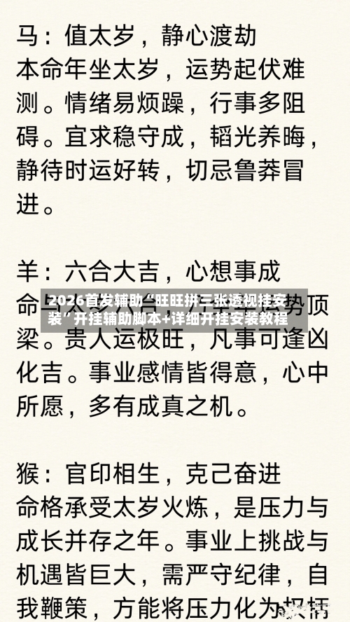 2026首发辅助“旺旺拼三张透视挂安装”开挂辅助脚本+详细开挂安装教程-第2张图片