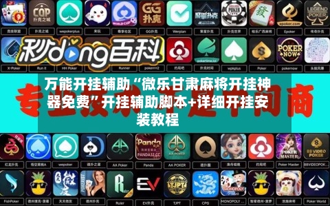 万能开挂辅助“微乐甘肃麻将开挂神器免费”开挂辅助脚本+详细开挂安装教程-第3张图片