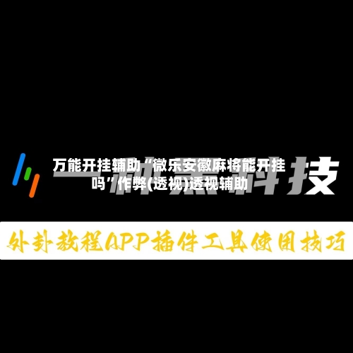 万能开挂辅助“微乐安徽麻将能开挂吗”作弊(透视)透视辅助-第3张图片