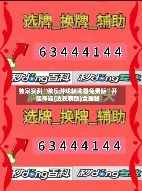 独家实测“微乐游戏辅助器免费版”开挂神器{透视辅助}全揭秘-第3张图片