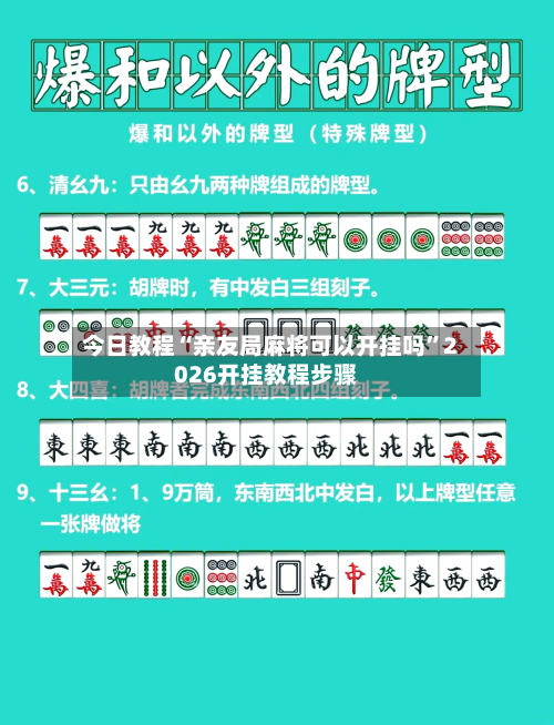今日教程“亲友局麻将可以开挂吗”2026开挂教程步骤-第2张图片