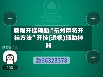 教程开挂辅助“杭州麻将开挂方法”开挂(透视)辅助神器-第2张图片
