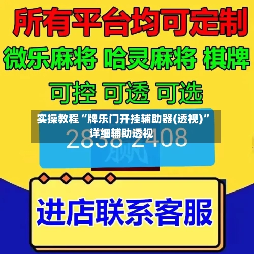 实操教程“牌乐门开挂辅助器(透视)”详细辅助透视