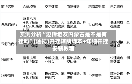 实测分析“边锋老友内蒙古是不是有挂吗	”(透视)开挂辅助脚本+详细开挂安装教程-第2张图片