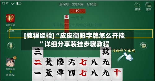 [教程经验]“皮皮衡阳字牌怎么开挂”详细分享装挂步骤教程-第3张图片
