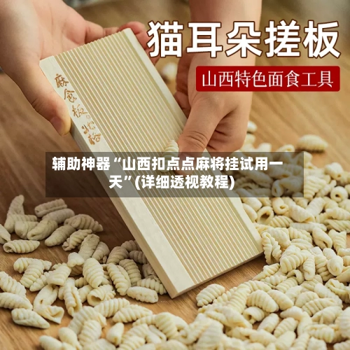 辅助神器“山西扣点点麻将挂试用一天	”(详细透视教程)-第2张图片