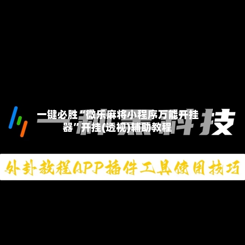 一键必胜“微乐麻将小程序万能开挂器”开挂(透视)辅助教程-第3张图片