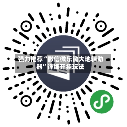 强力推荐“微信微乐锄大地辅助器”详细开挂玩法-第3张图片