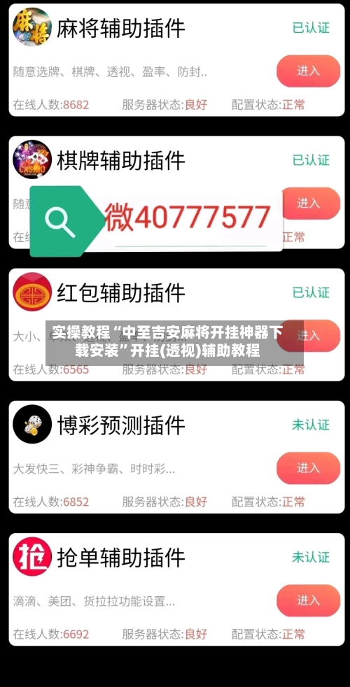 实操教程“中至吉安麻将开挂神器下载安装”开挂(透视)辅助教程-第2张图片