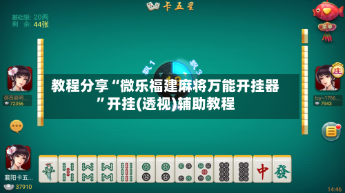 教程分享“微乐福建麻将万能开挂器”开挂(透视)辅助教程-第2张图片